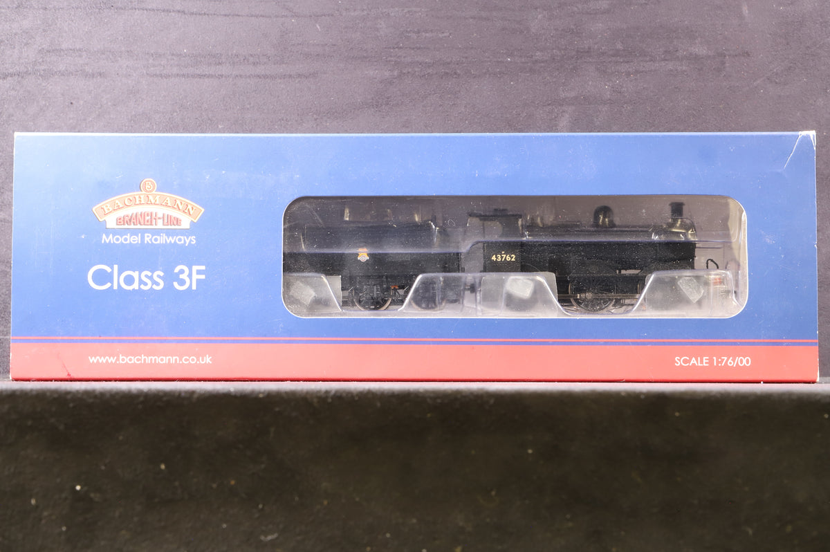 Bachmann OO 31-626 Class 3F 43762 in BR Black w/ Early Crests