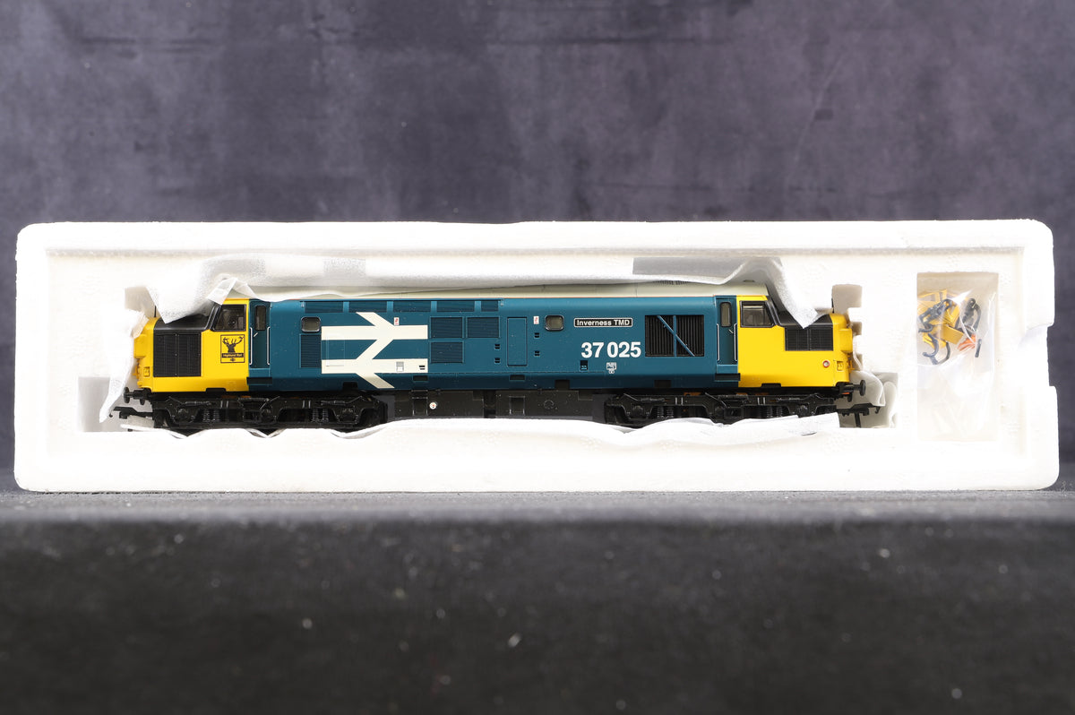 Bachmann OO 32-780Y Class 37/0 &#39;37025&#39; BR Blue Large Logo &#39;Inverness TMD&#39; Ltd Ed 131/ 512 Excl. Rails