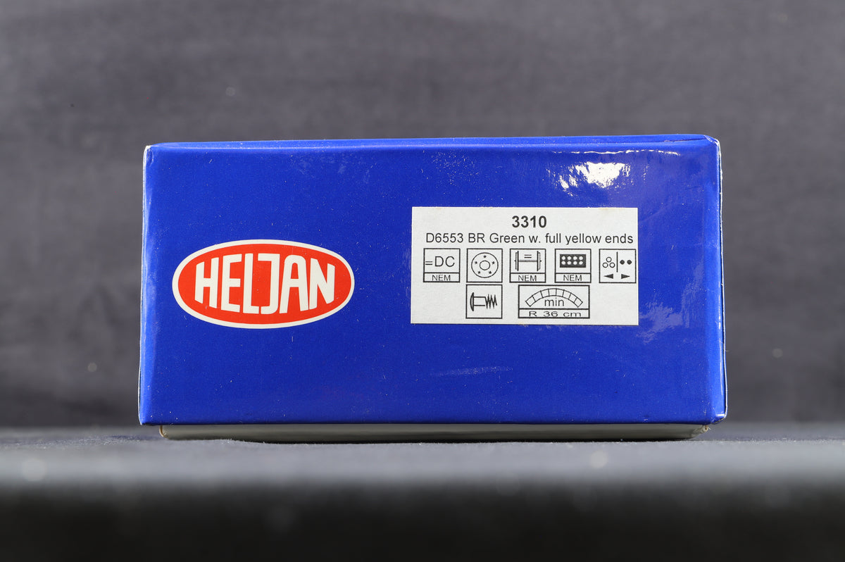 Heljan OO 3310 D6553 BR Green w/Full Yellow Ends