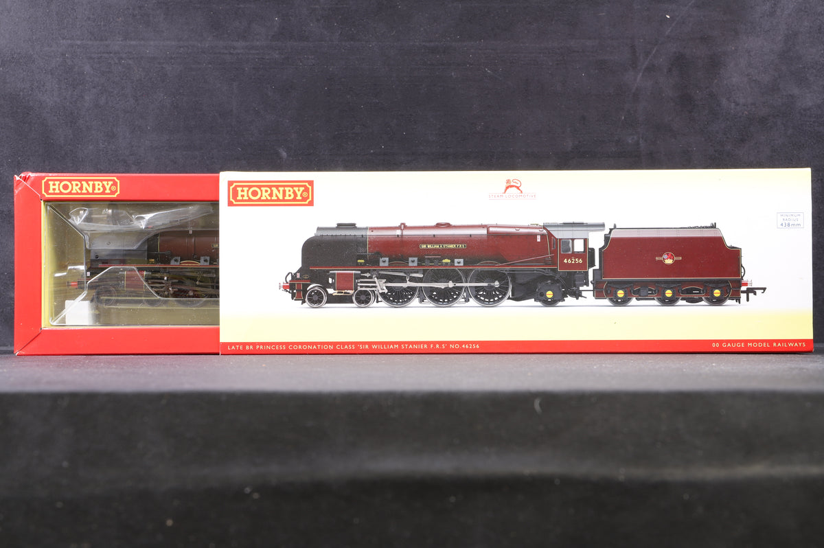 Hornby OO R3555 Princess Coronation Class &#39;46256&#39; &#39;Sir William A. Stanier F.R.S&#39; BR Maroon L/C