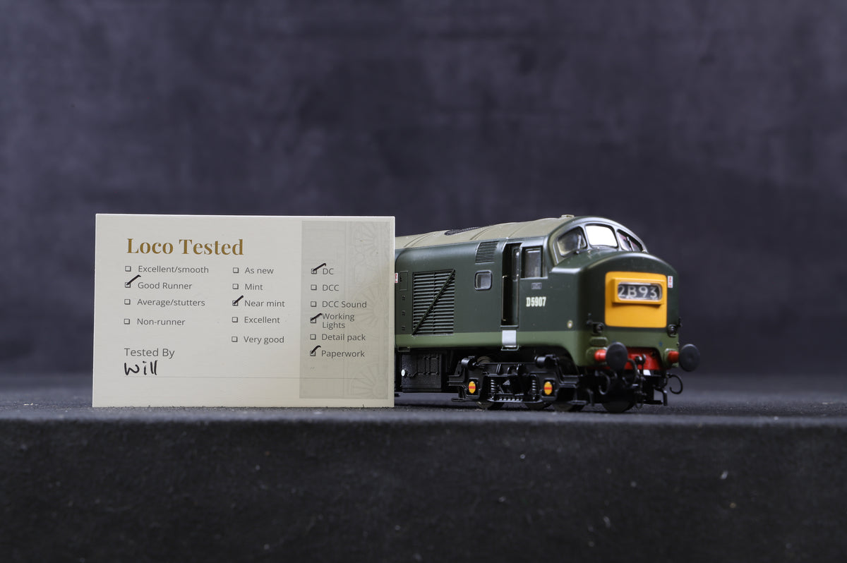 Heljan OO 2310 Class 23 &#39;D5907&#39; Baby Deltic Green Small Yellow Ends Gloss Finish