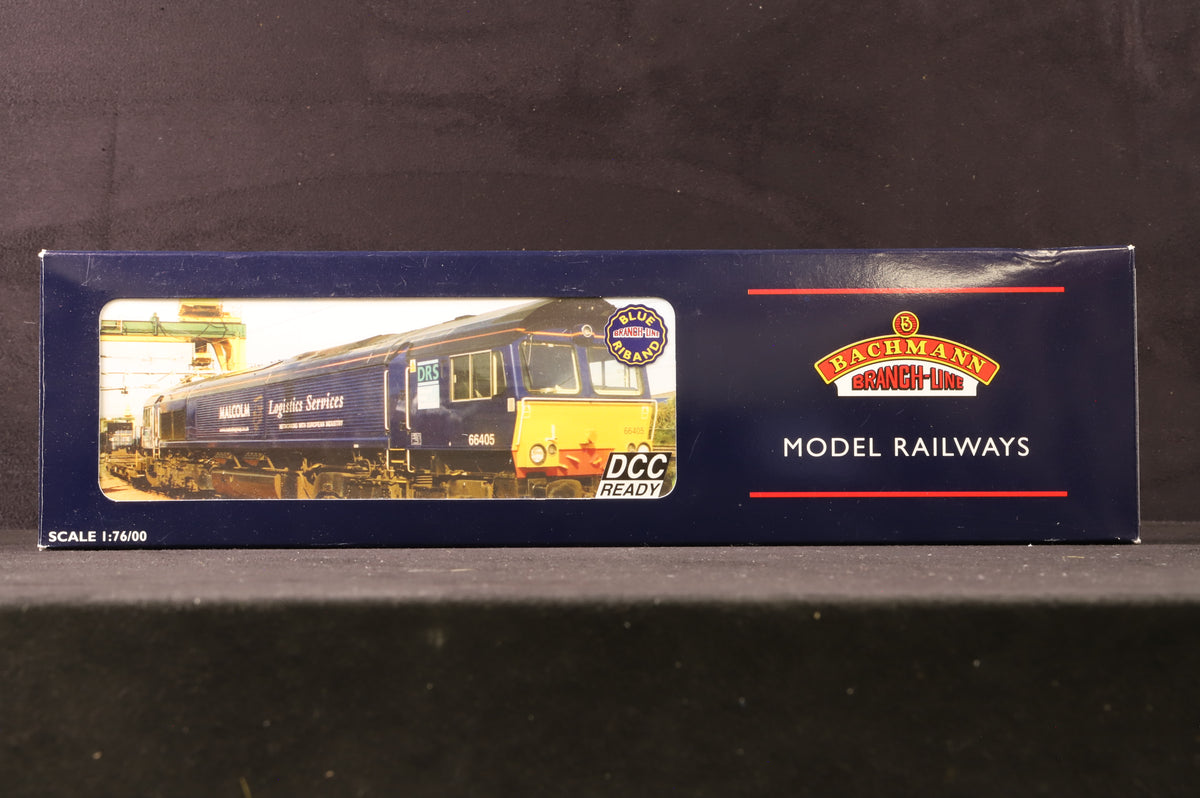 Bachmann OO 32-729 Class 66 66405 in Malcolm Logistics Livery