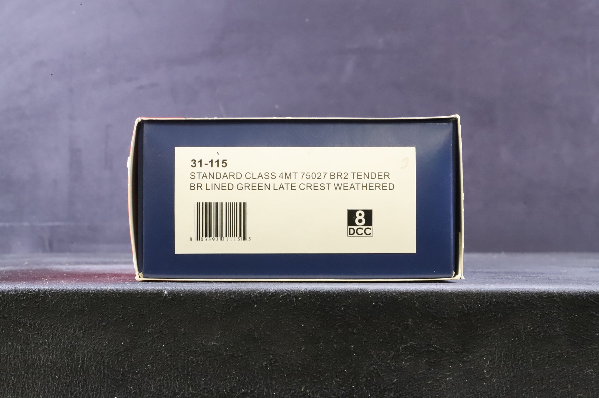 Bachmann OO 31-115 Standard Class 4MT 75027 in Lined BR Green w/ BR2 Tender & Late Crests - Weathered