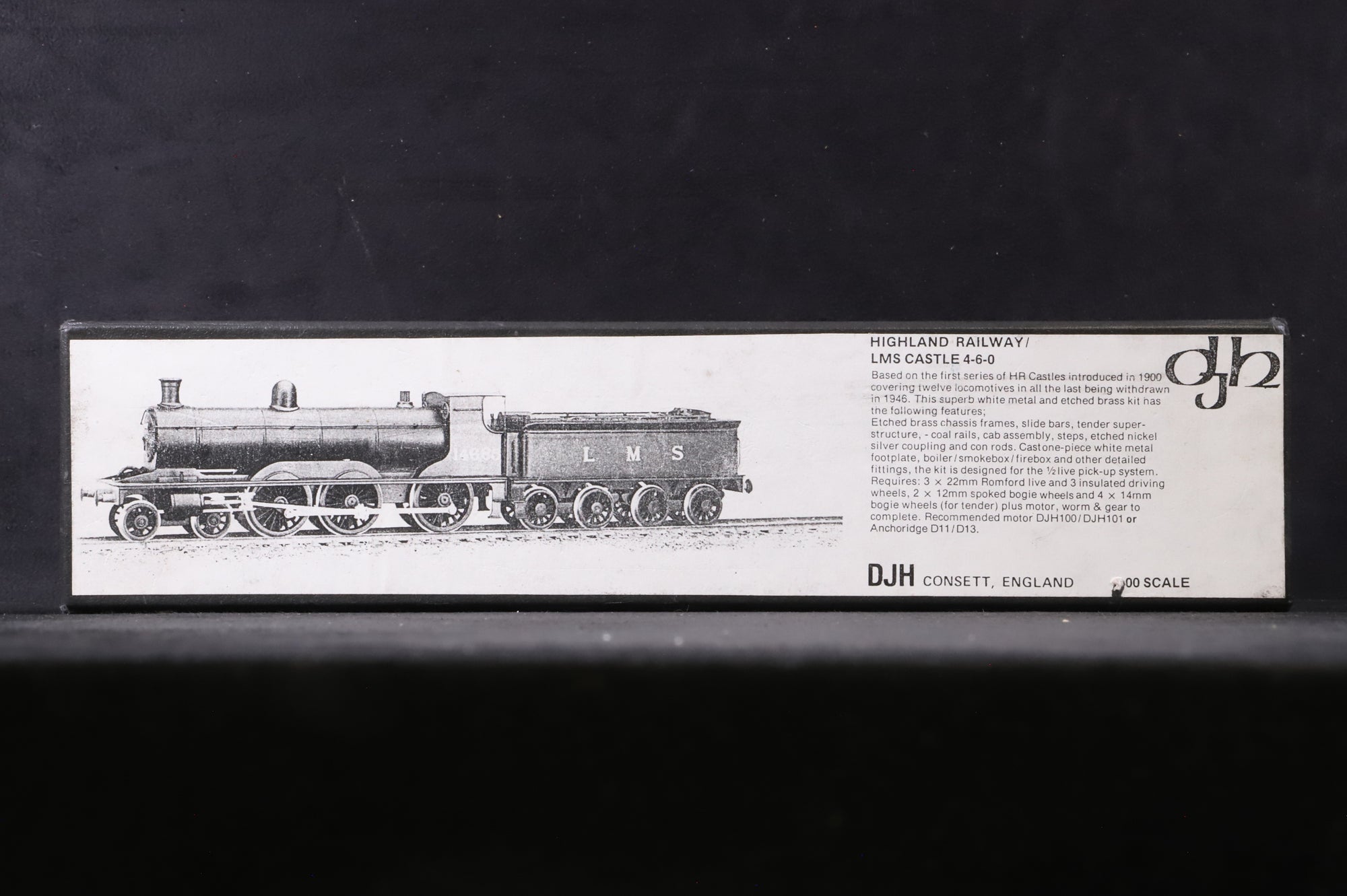 DJH OO K37 Highland Railway LMS Castle 4-6-0 Unbuilt Kit