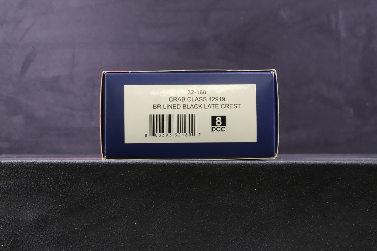 Bachmann OO 32-180 Crab Class &#39;42919&#39; BR Lined Black L/C