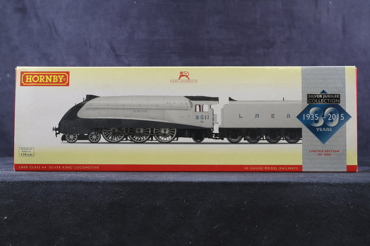 Hornby OO R3308 The Silver Jubilees Class A4 &#39;2511&#39; &#39;Silver King&#39; LNER Silver