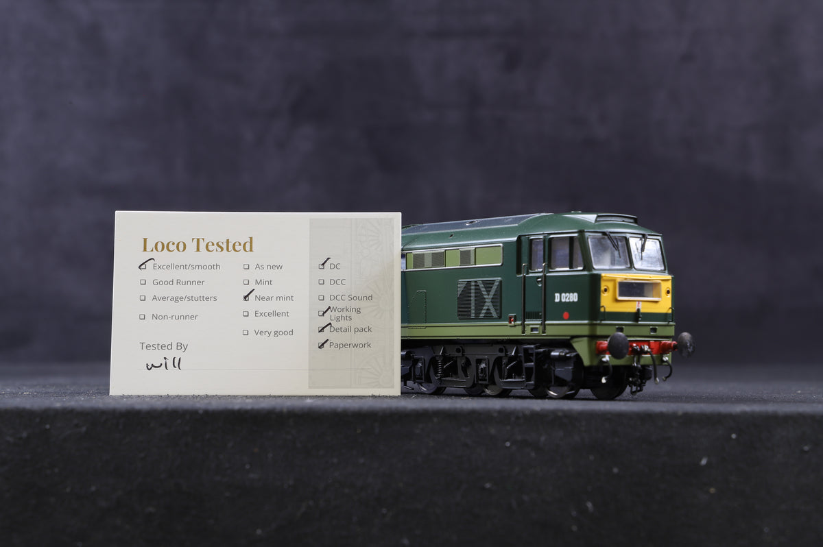 Heljan OO 53011 Brush &#39;Falcon&#39; &#39;D0280&#39; BR Two Tone Green Ltd Ed 141/ 800