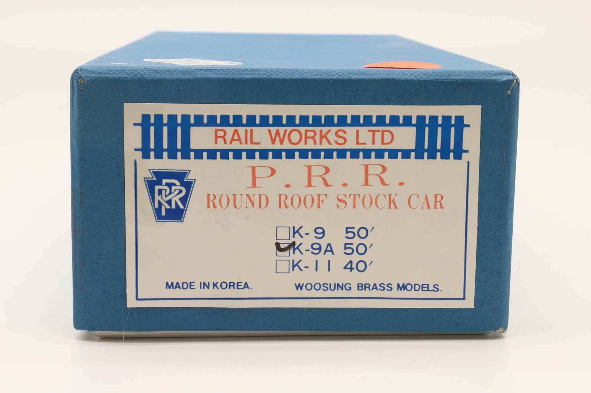 Railworks LTD HO Brass K-9A 50' PRR Round Roof Stock Car Unpainted