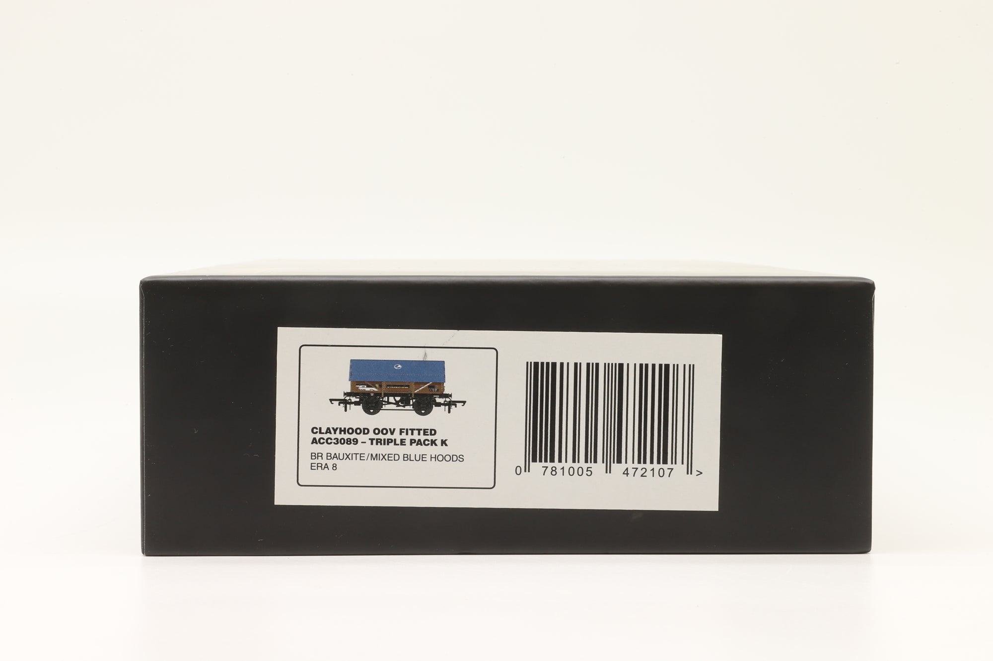 Accurascalee OO ACC3089 Triple Pack(K) of OOV Clayhood Wagons in BR Bauxite/Mixed Blue