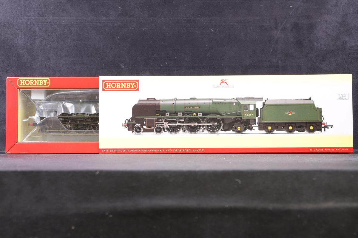 Hornby OO R3856 Late BR Princess Coronation 4-6-2 &#39;City of Salford&#39; &#39;46257&#39;