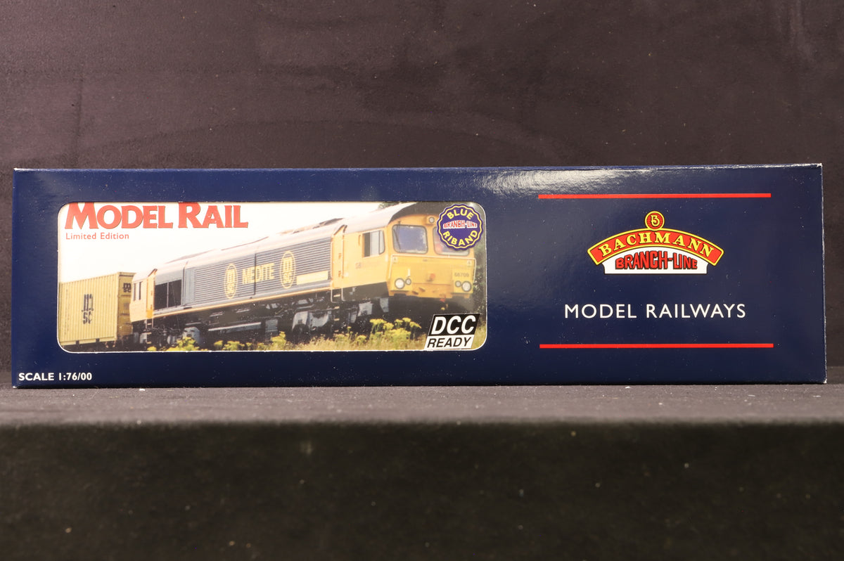 Bachmann OO 32-727Z Class 66 66709 &#39;Joseph Arnold Davies&#39; in Medite/GBRf Livery