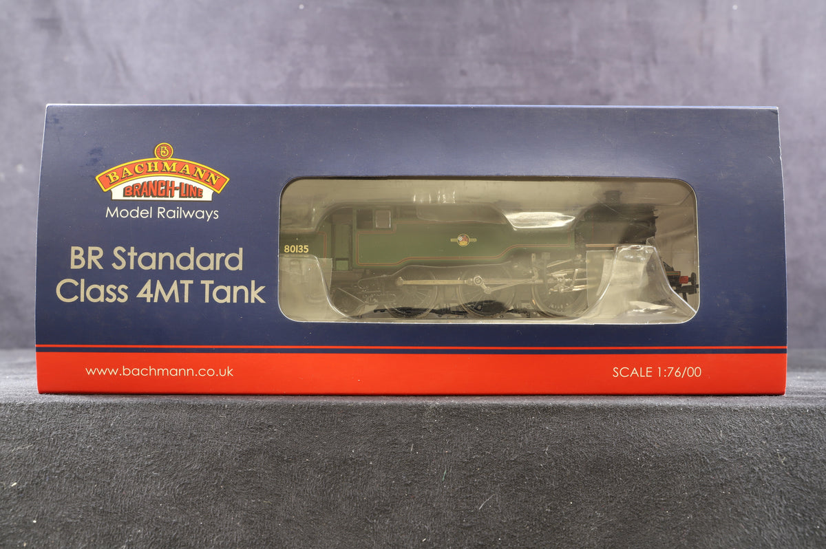 Bachmann OO 32-353 BR Standard Class 4MT Tank &#39;80135&#39; BR Green L/C