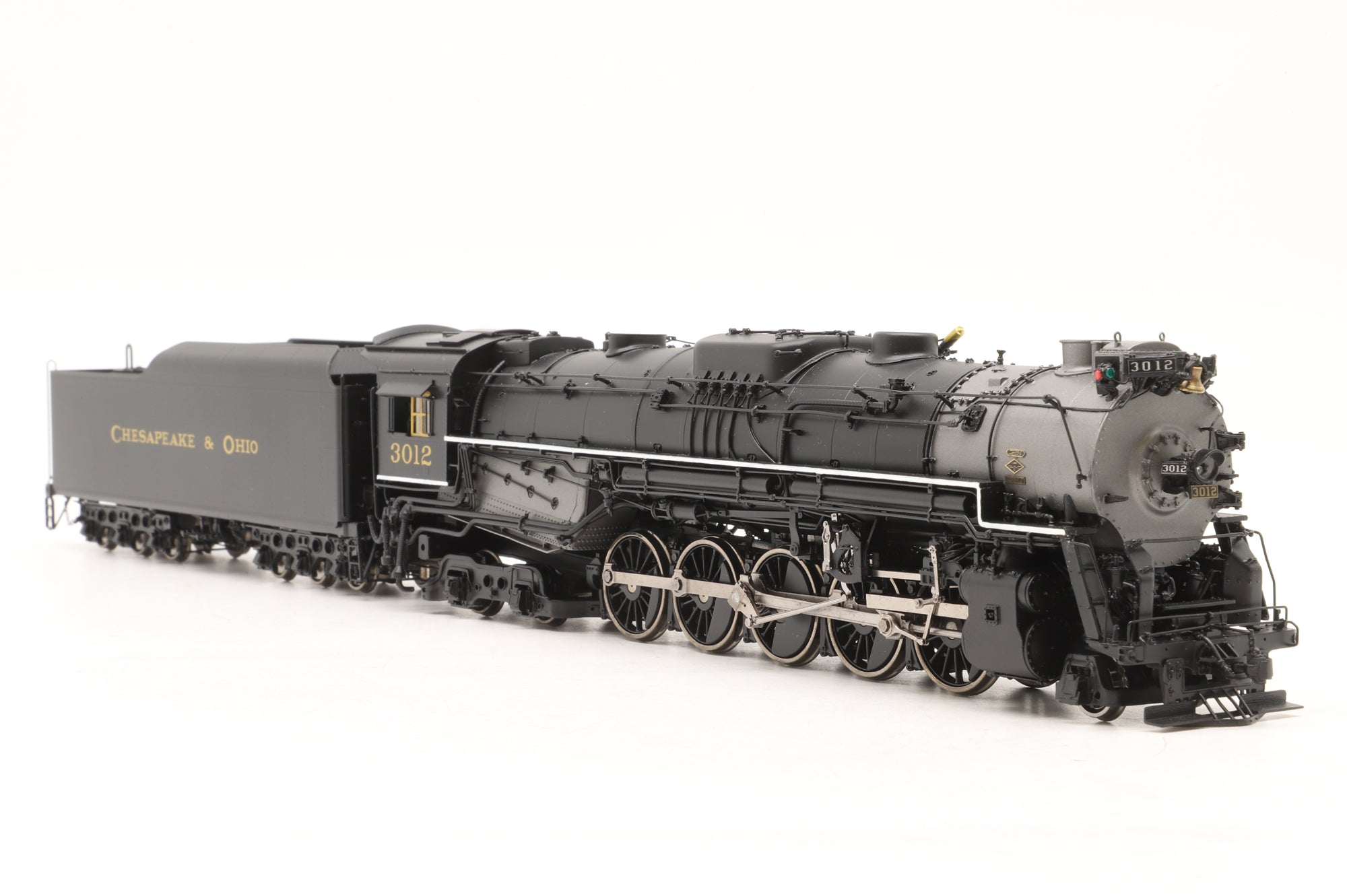 Preision Scale Co. HO Brass 17018-1 C&O 2-10-4 T-1 '3012' Steam Locomotive Factory Painted