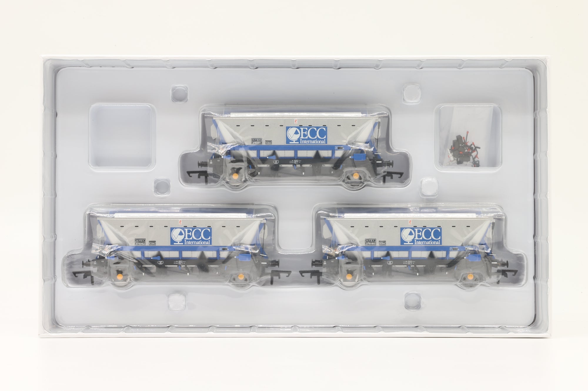 Accurascale OO ACC2522 Triple Pack(B) of CDA Hoppers in ECC Livery