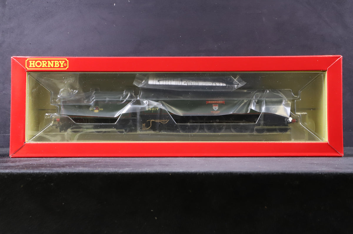 Hornby OO R3638 West Country Class &#39;34019&#39; &#39;Bideford&#39; BR Lined Green L/C