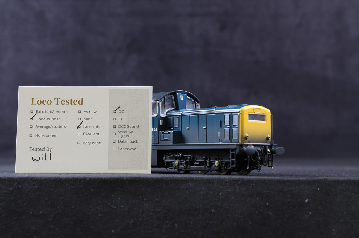 Heljan OO 17991 Class 17 Clayton Diesel &#39;D8574&#39; BR Blue Weathered Ltd Ed 37/ 250