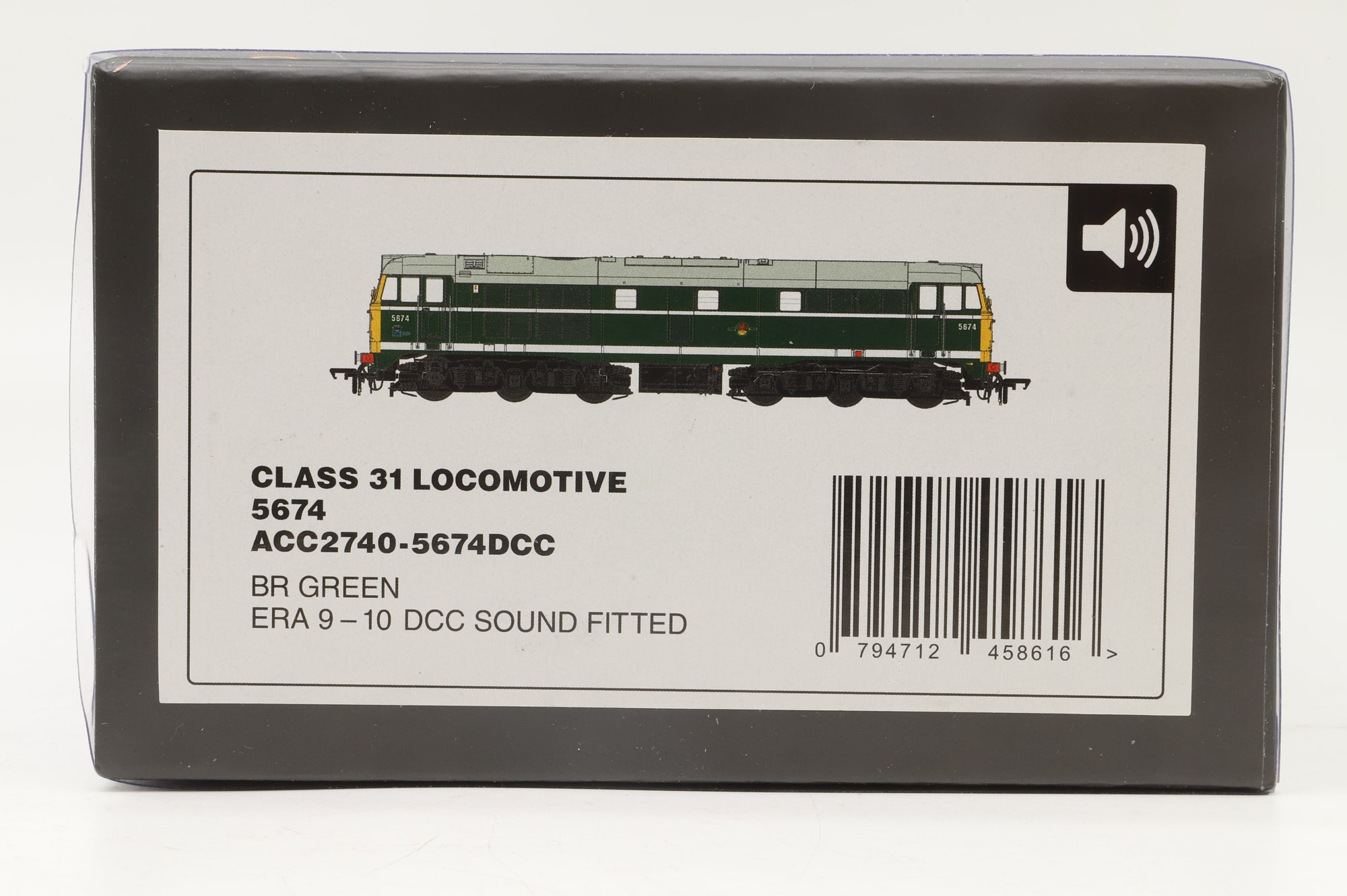 Accurascale OO ACC2740 Class 31 5674 in BR Green w/ FYEs - DCC Sound