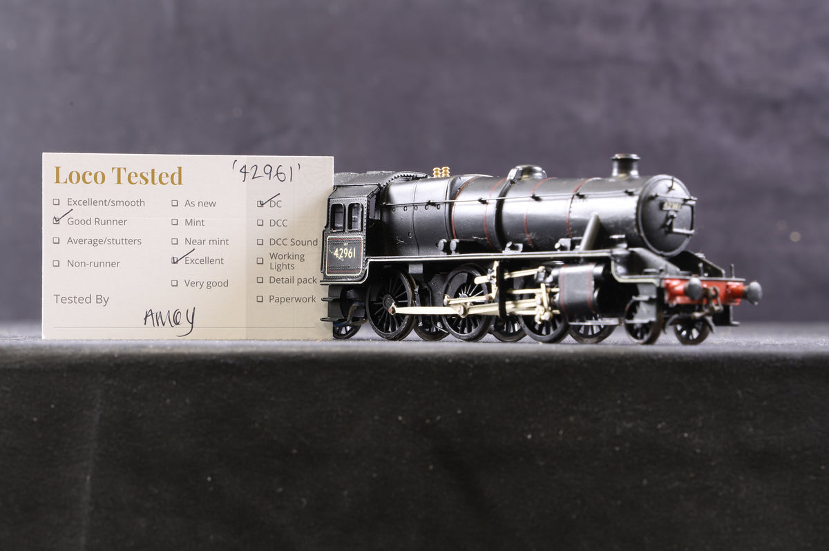 Kit Built OO Ex-LMS 2-6-0 Stanier Mogul &#39;42961&#39; BR Lined Black L/C