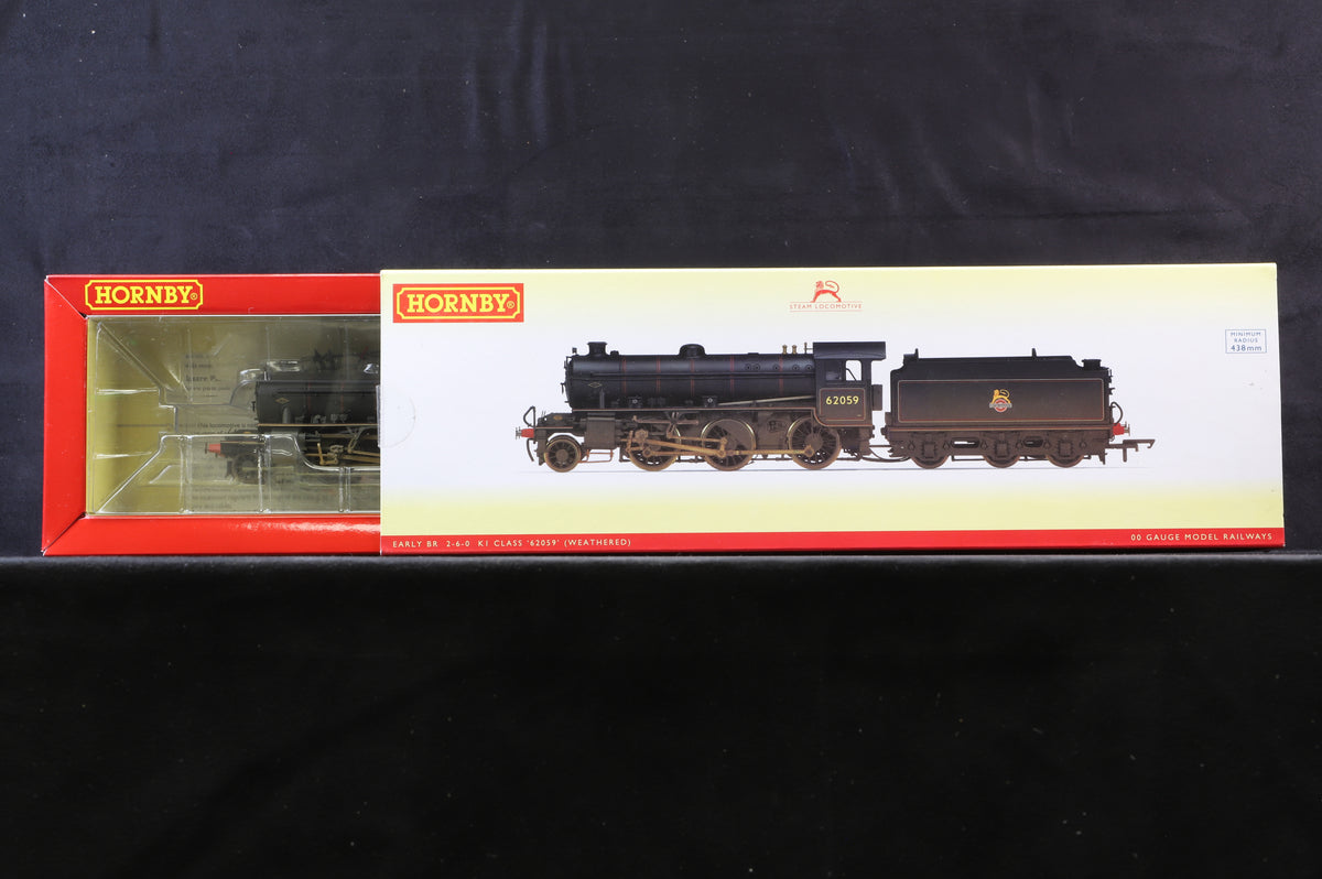 Hornby OO R3305 Class K1 &#39;62059&#39; BR Lined Black E/C, Weathered