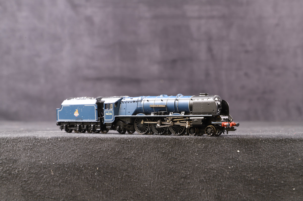 Graham Farish N 372-186Princess Cornation Class &#39;46226&#39; &#39;Duchess of Norfolk&#39; BR Blue E/C, DCC Fitted