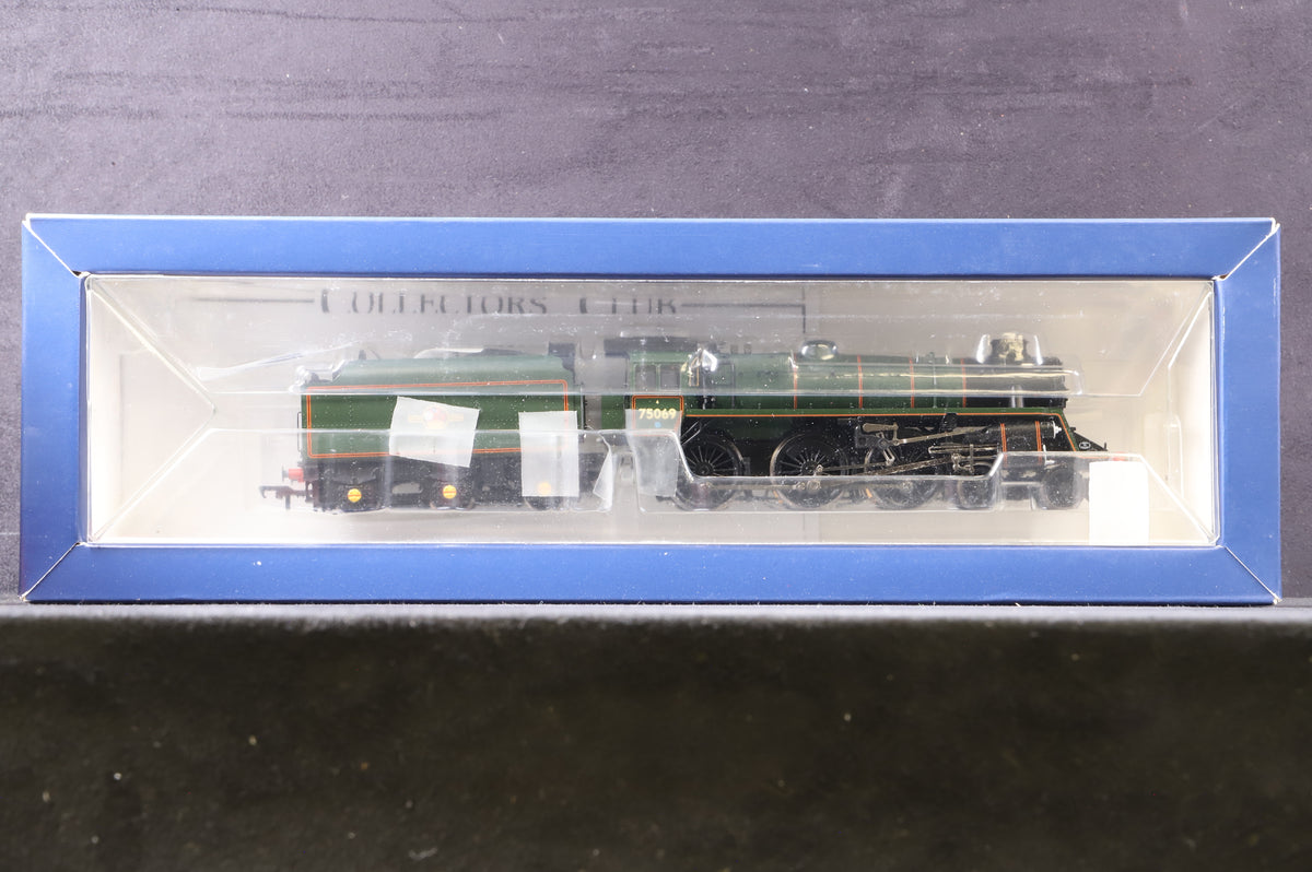 Bachmann OO 31-116 Standard Class 4MT 75069 w/ BR1B tender in Preserved Lined BR Green w/ Late Crests