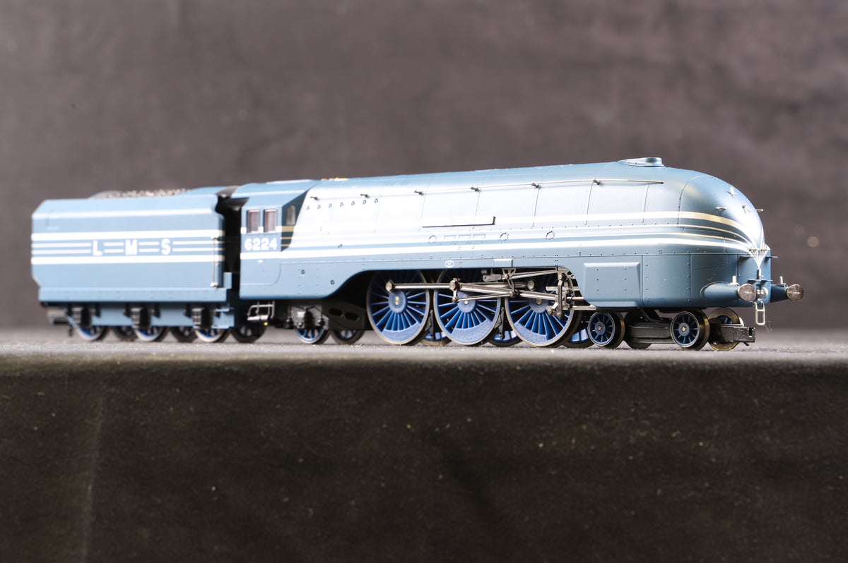 Hornby OO Class Coronation 4-6-2 &#39;Princess Alexandra&#39; &#39;6224&#39; LMS Blue Streamlined Ltd Ed 1340/ 1500 Split From Set