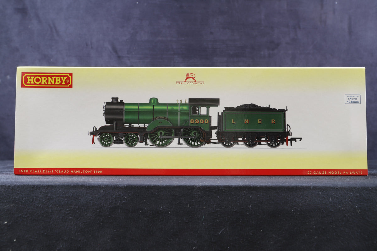 Hornby OO R3433 Class D16/3 &#39;Claud Hamilton&#39; &#39;8900&#39; LNER Apple Green