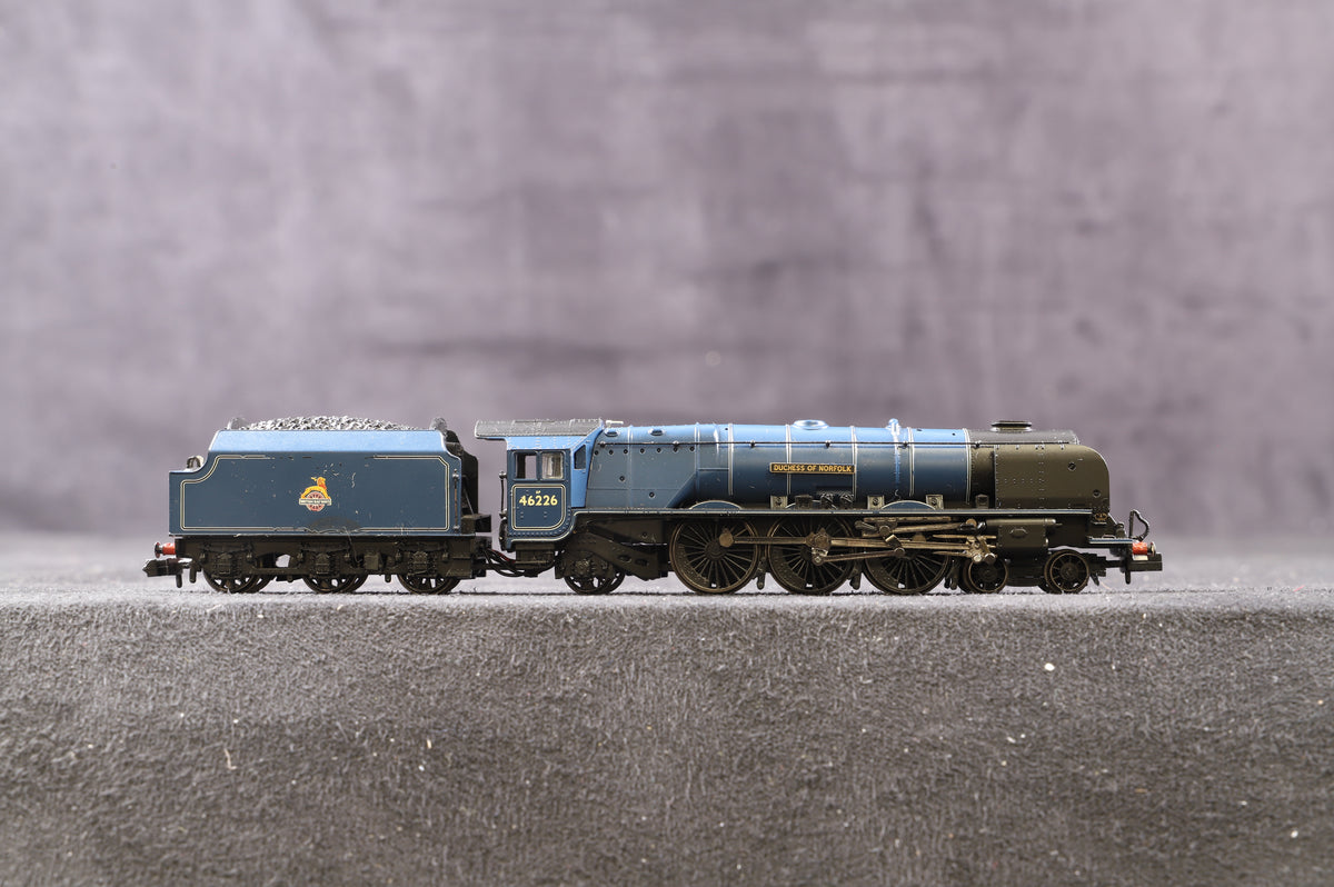 Graham Farish N 372-186Princess Cornation Class &#39;46226&#39; &#39;Duchess of Norfolk&#39; BR Blue E/C, DCC Fitted