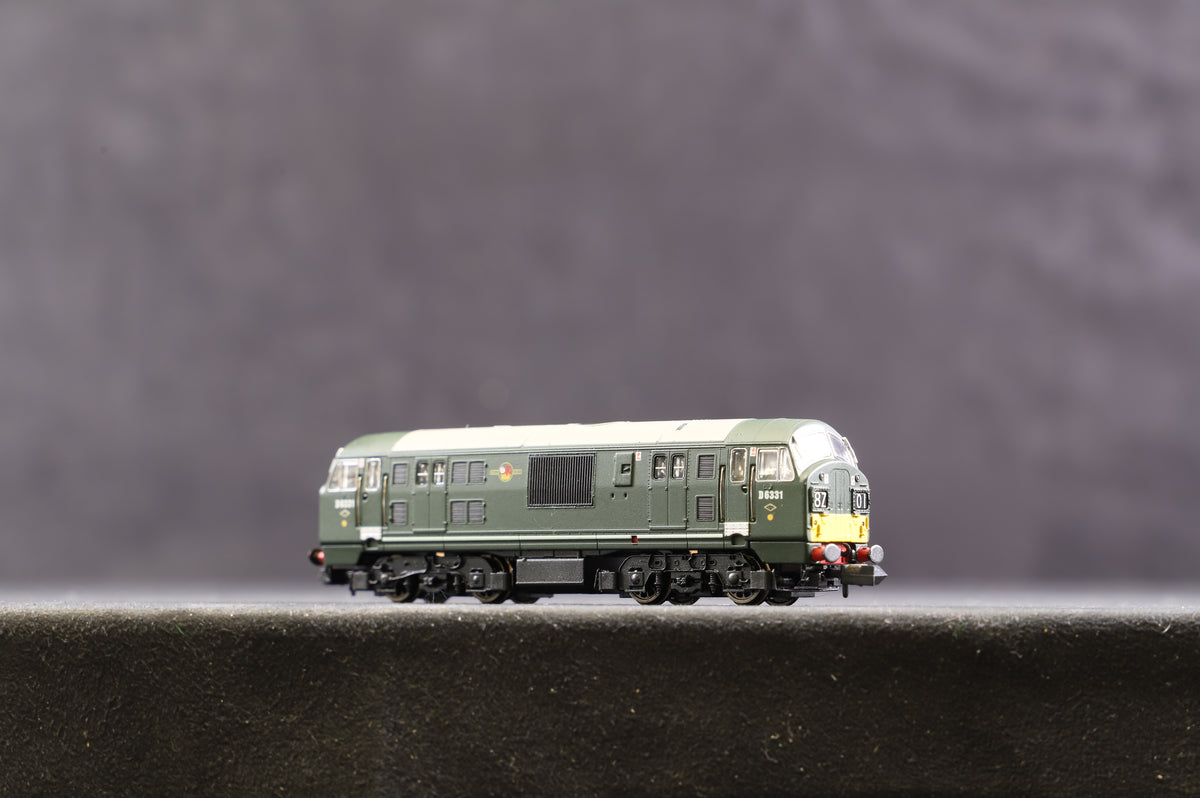 Dapol N 2D-012-005 BR Green Class 22 &#39;D6331&#39; Small Yellow Warning Panel