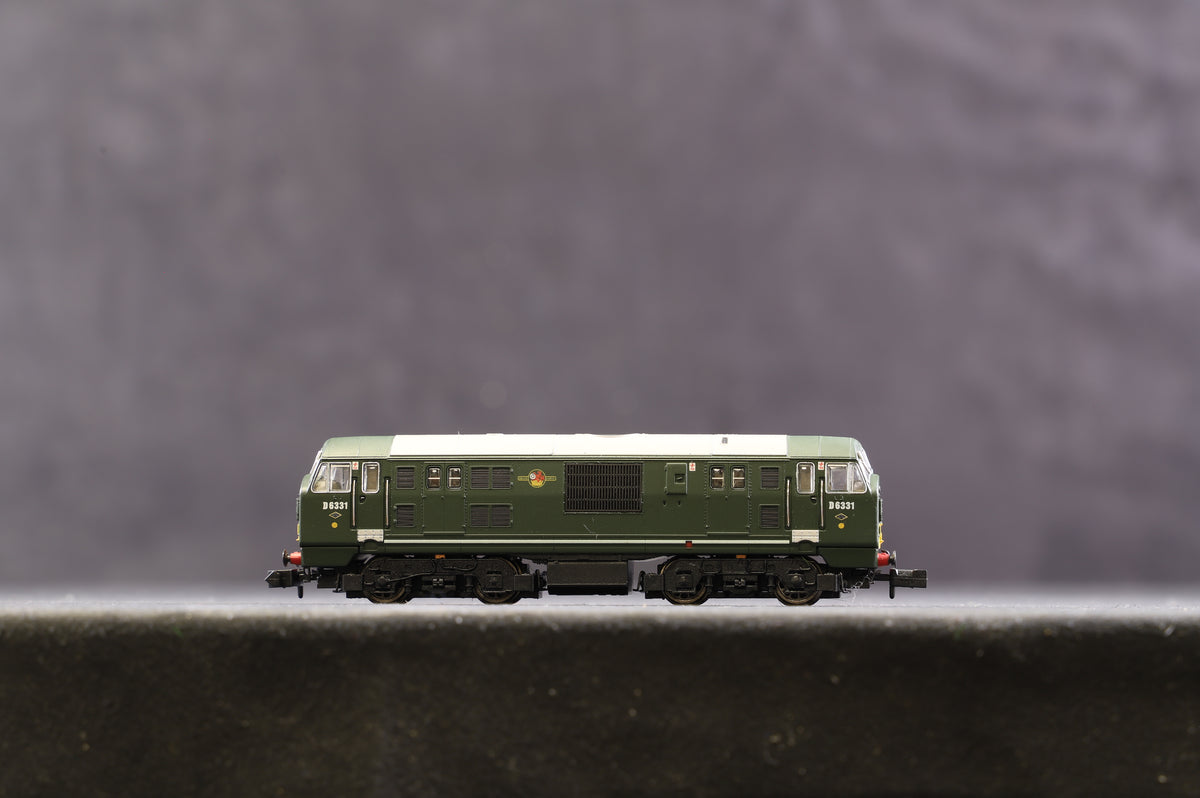 Dapol N 2D-012-005 BR Green Class 22 &#39;D6331&#39; Small Yellow Warning Panel