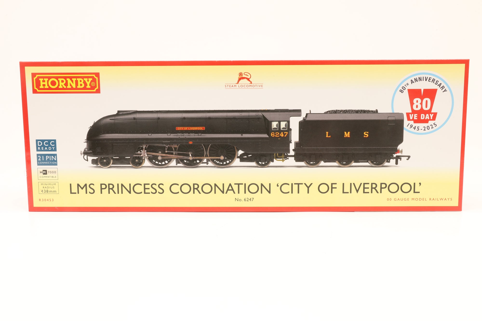 Hornby OO R30453 LMS Princess Coronation Class '6247' 'City Of Liverpool' LMS Black VE Day 80th Anniversary