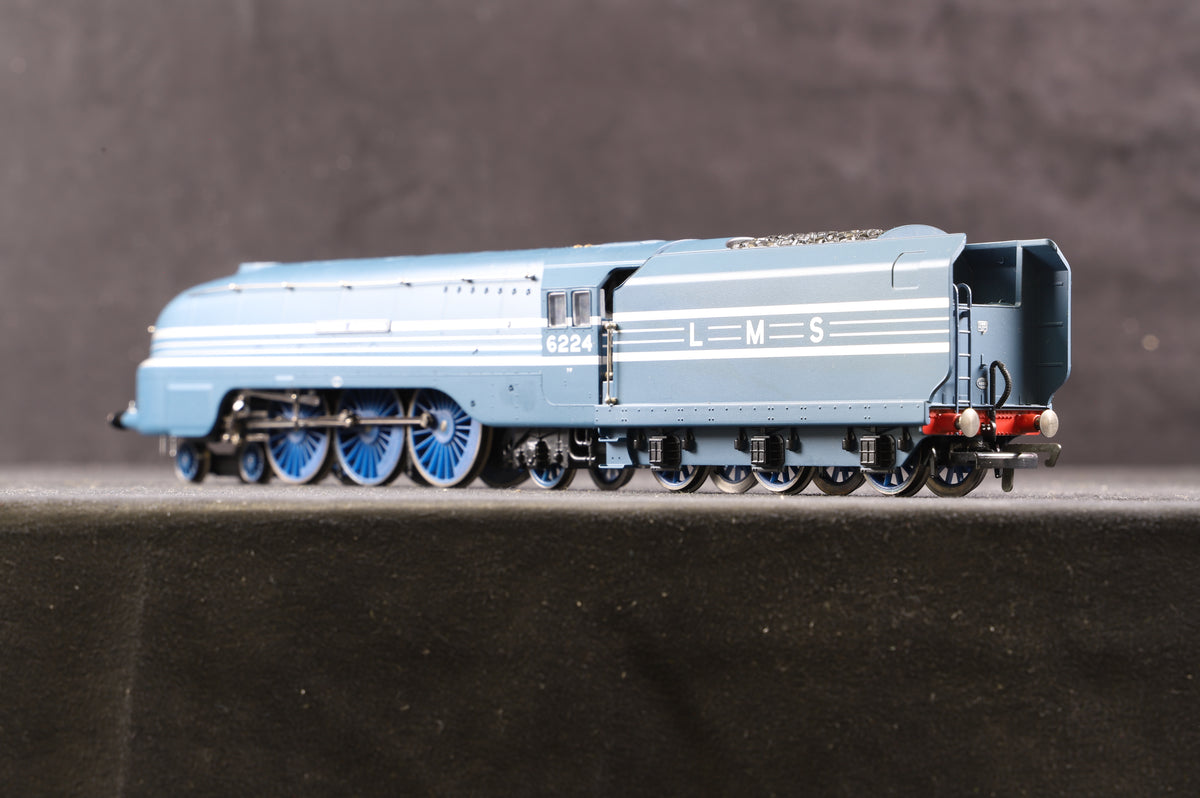 Hornby OO Class Coronation 4-6-2 &#39;Princess Alexandra&#39; &#39;6224&#39; LMS Blue Streamlined Ltd Ed 1340/ 1500 Split From Set