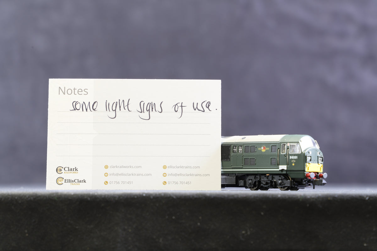 Dapol N 2D-012-005 BR Green Class 22 &#39;D6331&#39; Small Yellow Warning Panel