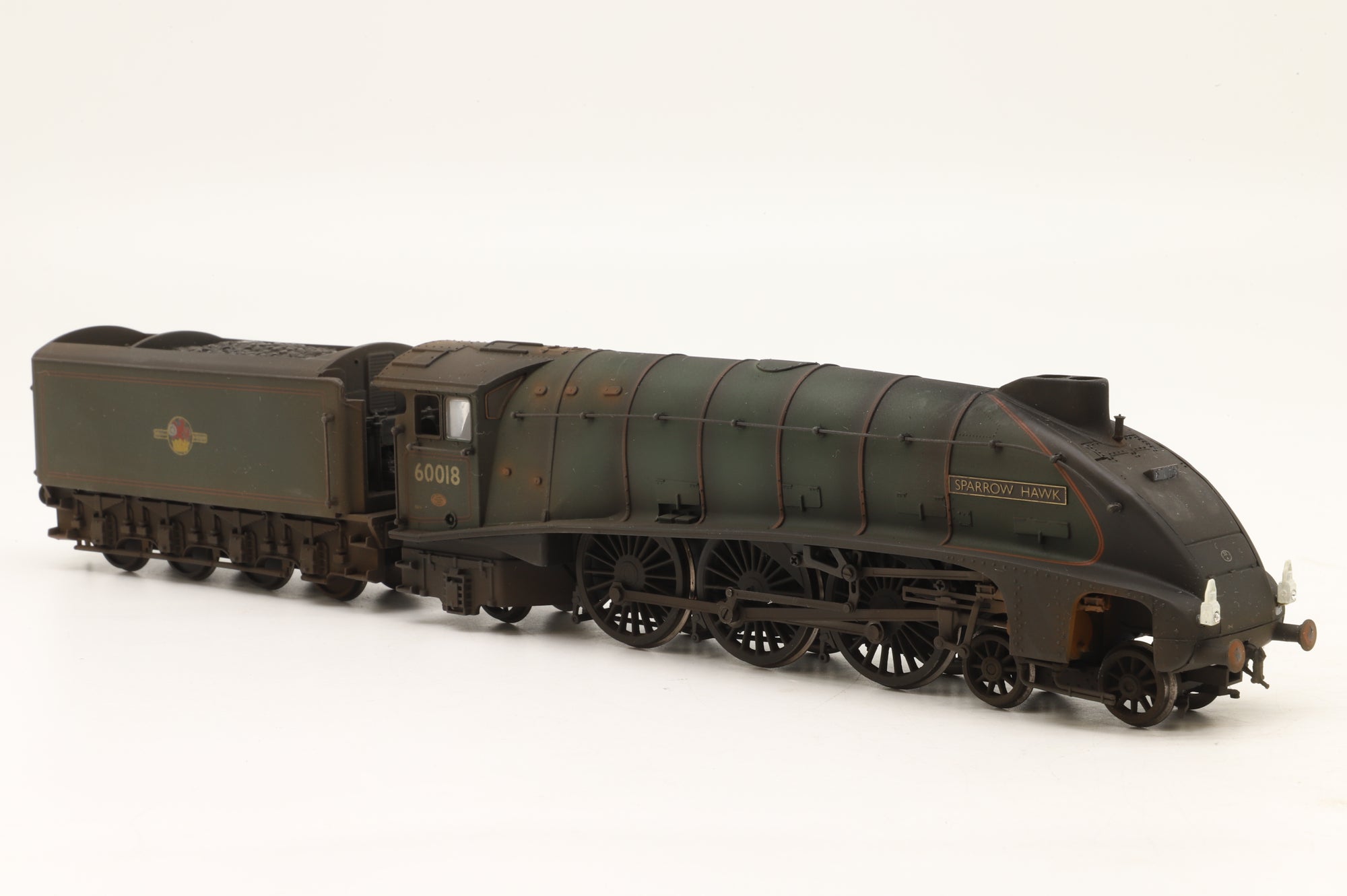 Bachmann OO Class A4 '60018' 'Sparrow Hawk' BR Lined Green L/C TMC Weathered & Renumbered