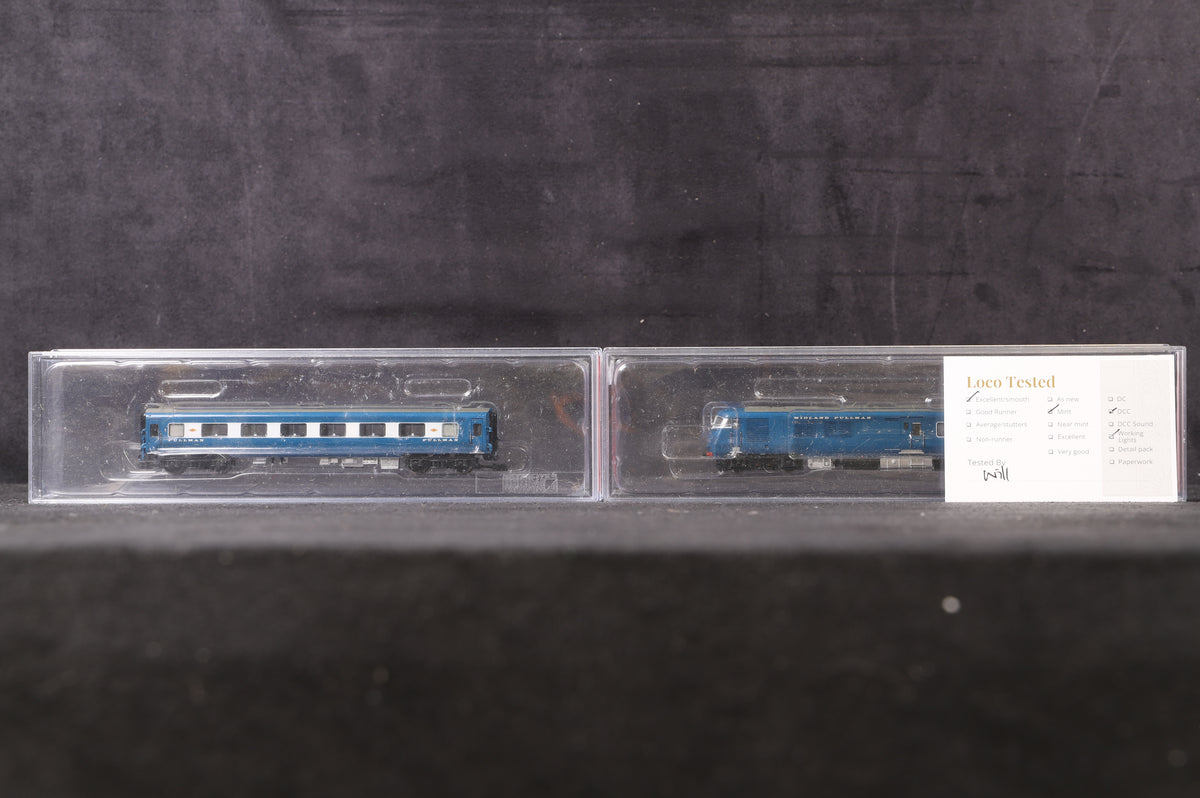 Graham Farish N 371-730 Class 251 Blue Pullman 4 Car Midland Set Nanking Blue, DCC Fitted