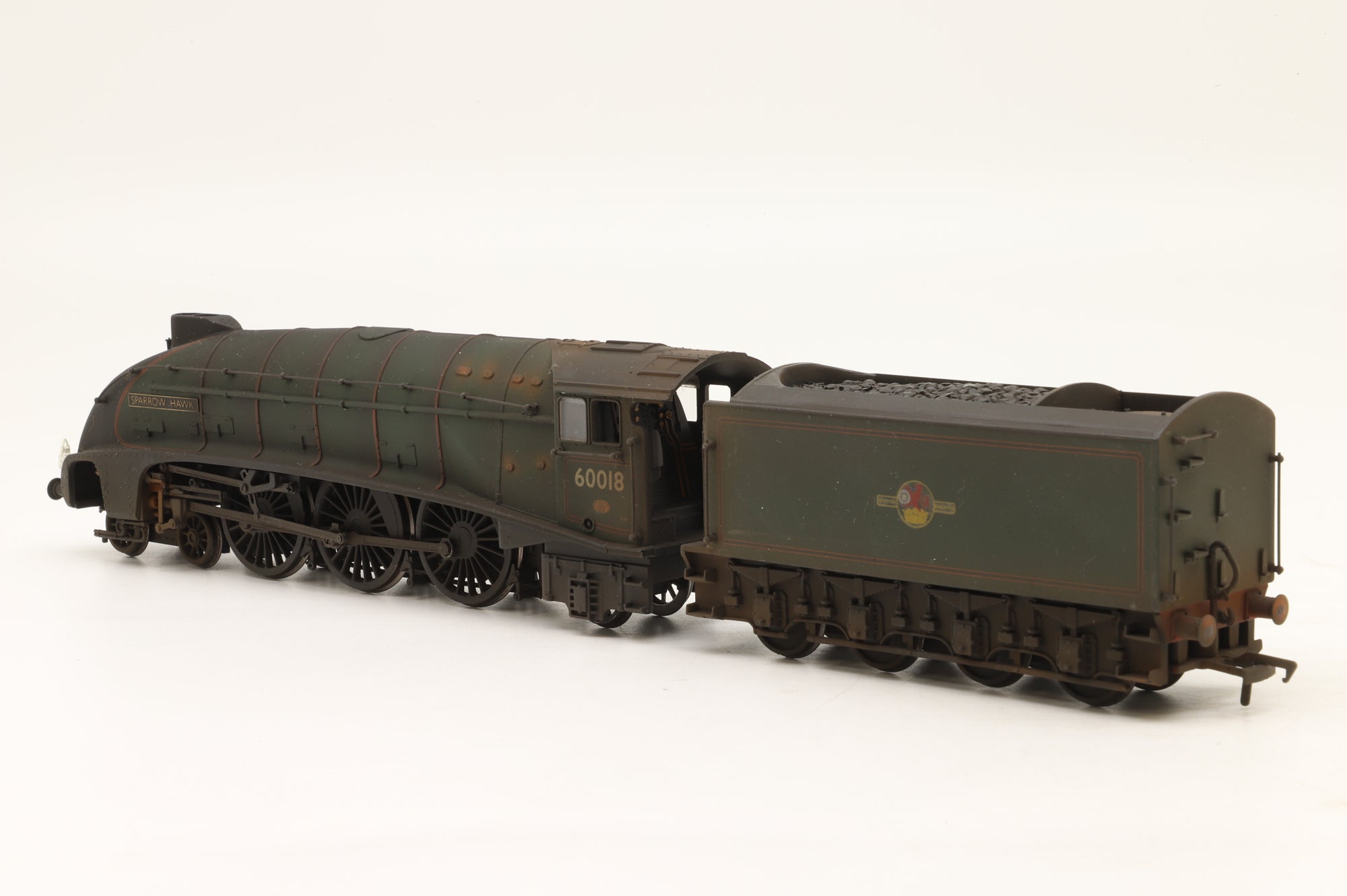 Bachmann OO Class A4 '60018' 'Sparrow Hawk' BR Lined Green L/C TMC Weathered & Renumbered