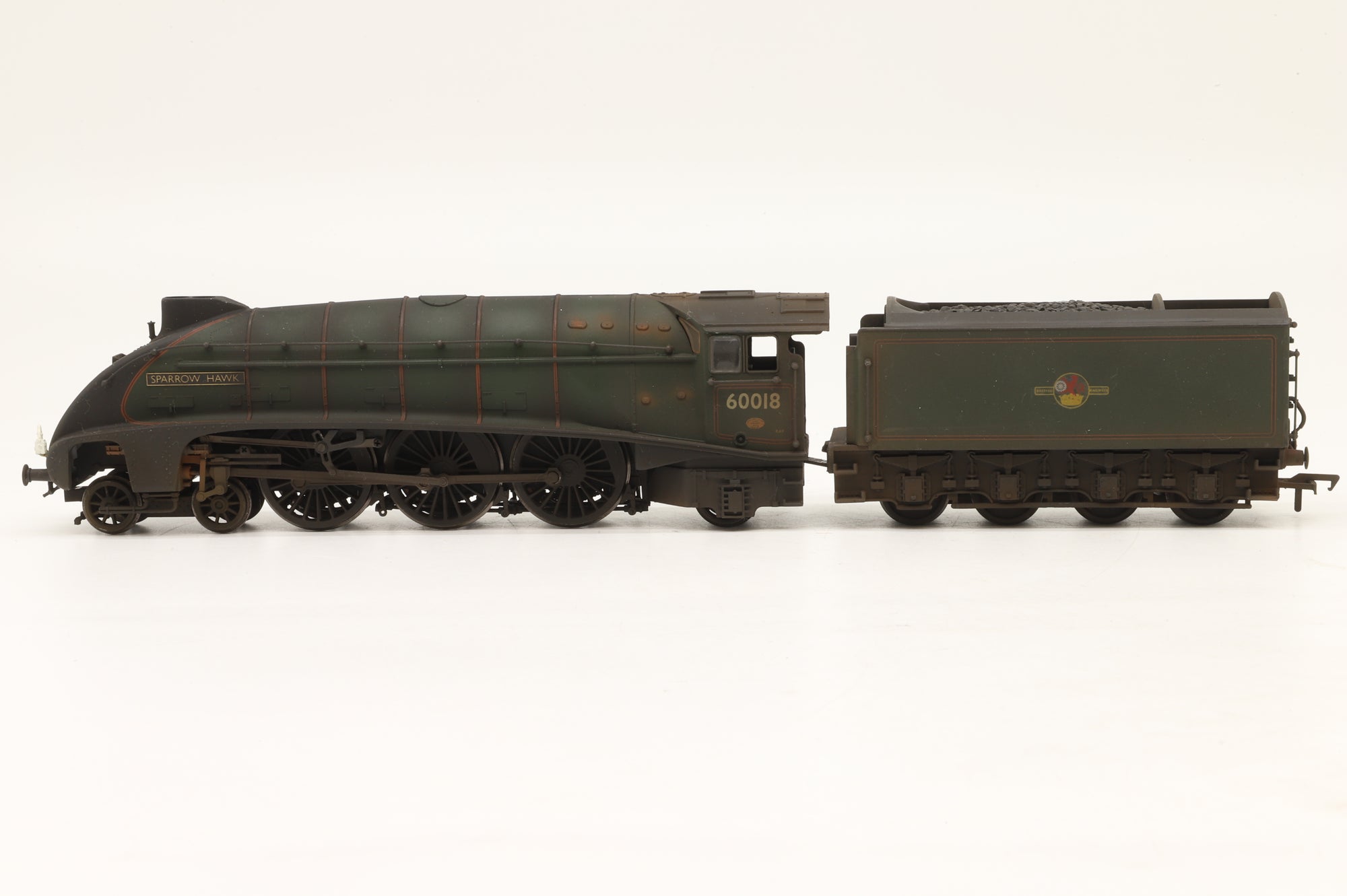 Bachmann OO Class A4 '60018' 'Sparrow Hawk' BR Lined Green L/C TMC Weathered & Renumbered
