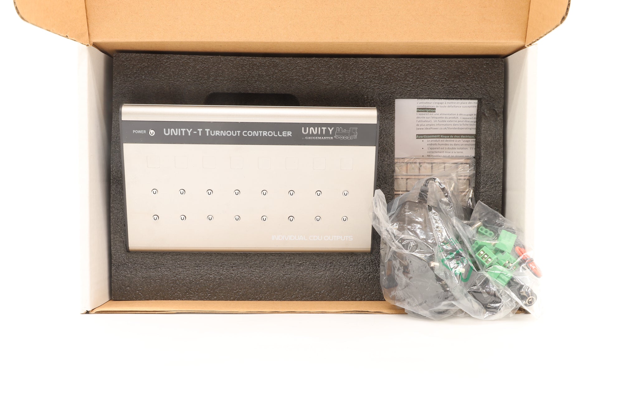 Unity By Gaugemaster OO GMU-T01 8 Way Plug & Play Turnout Controller With CDU