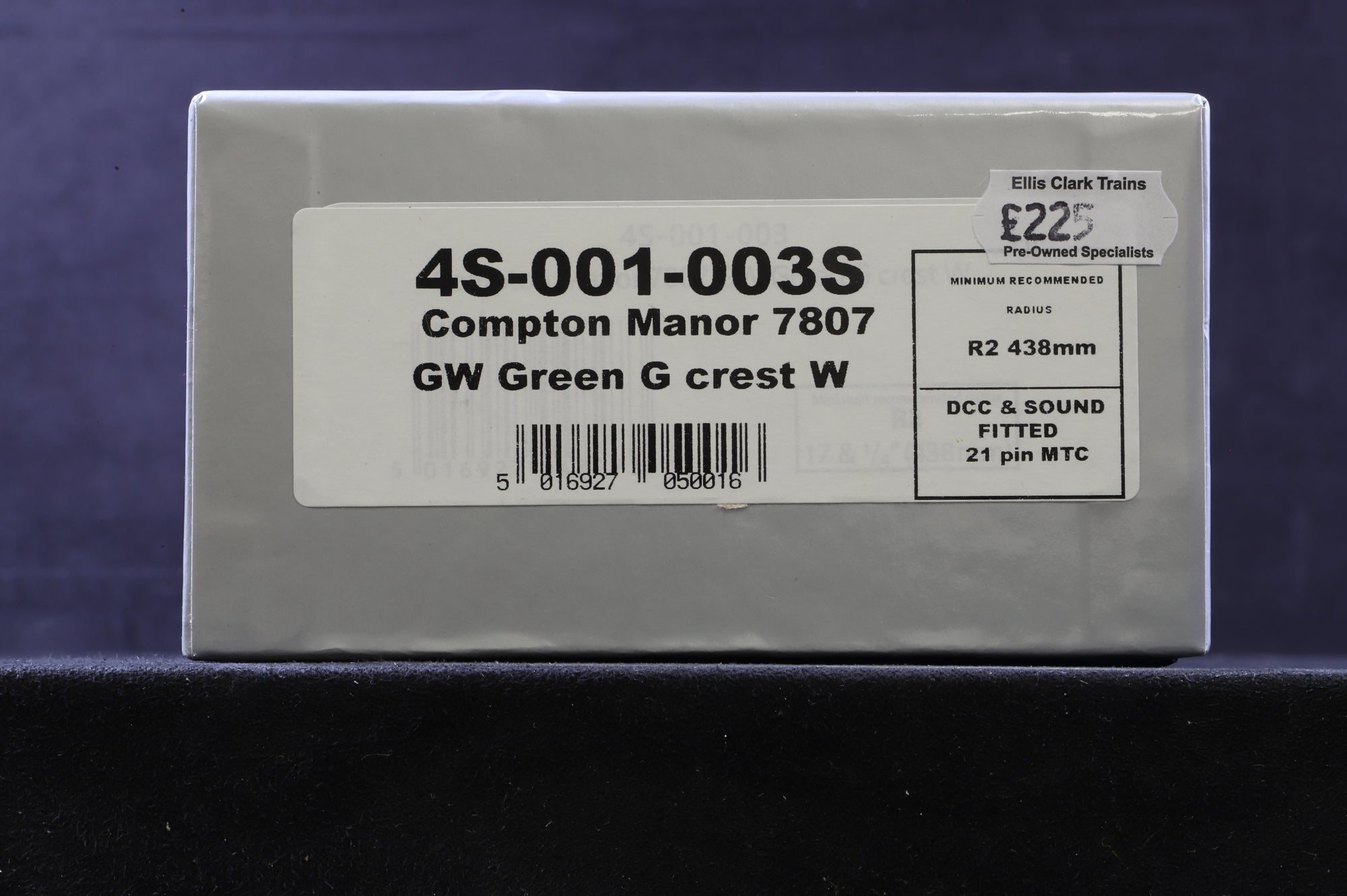 Dapol OO 4S-001-003S Manor Class 7807 'Compton Manor' in GWR Green - DCC Sound