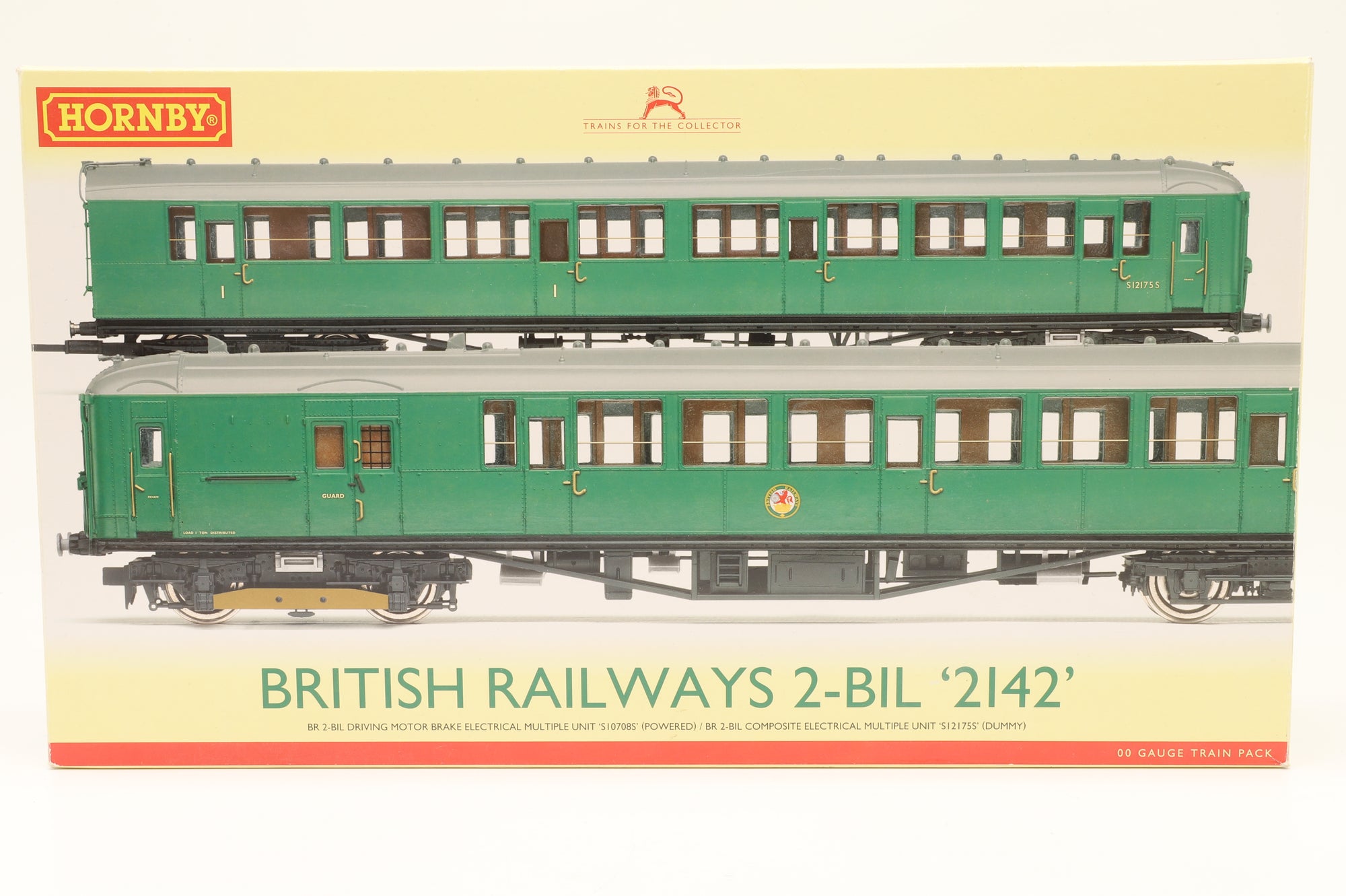 Hornby OO R3162A 2-BIL EMU Set No.2142 in BR Green - Weathered