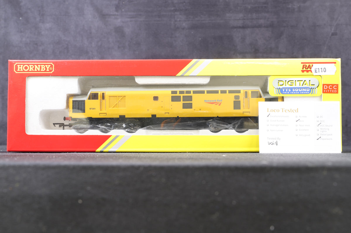 Hornby OO R3289TTS Class 37 &#39;97301&#39; Network Rail, DCC Sound