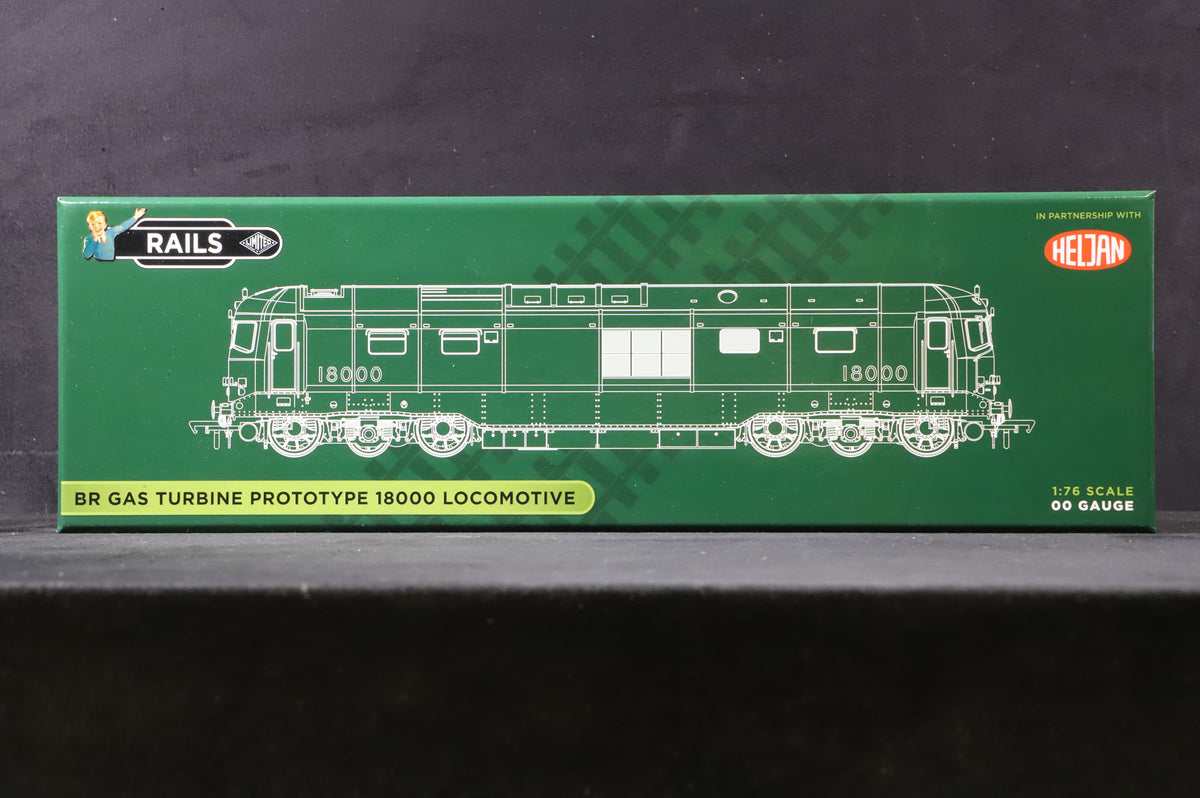 Heljan/Rails OO 1802 BR Gas Turbine Prototype 18000 in BR Green - DCC Sound