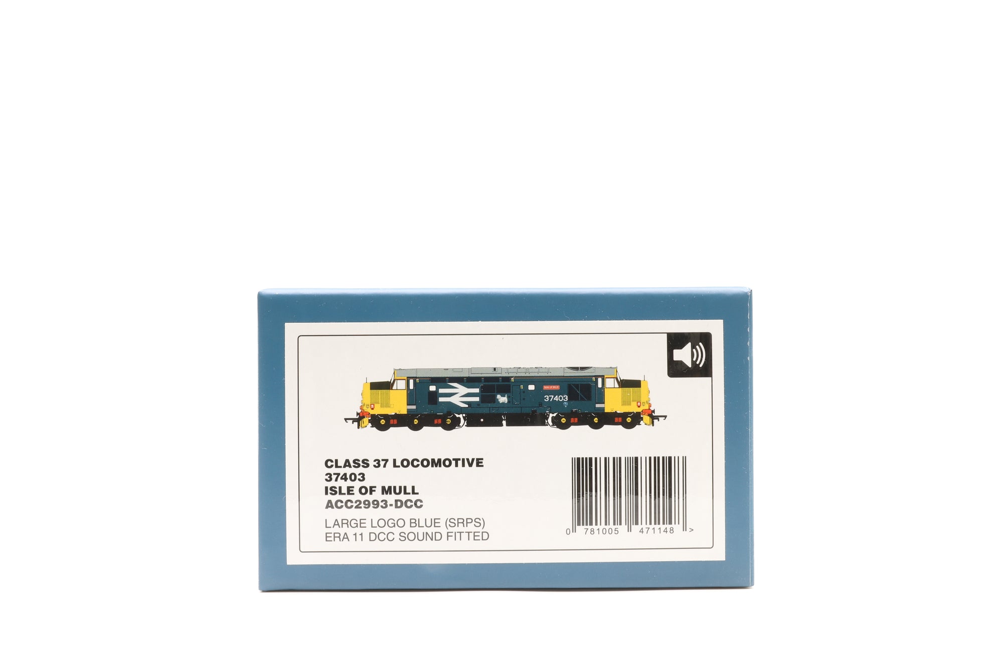 Accurascale OO ACC2993 Class 37 37403 'Isle of Mull' in BR Large Logo Blue (SRPS) – DCC Sound