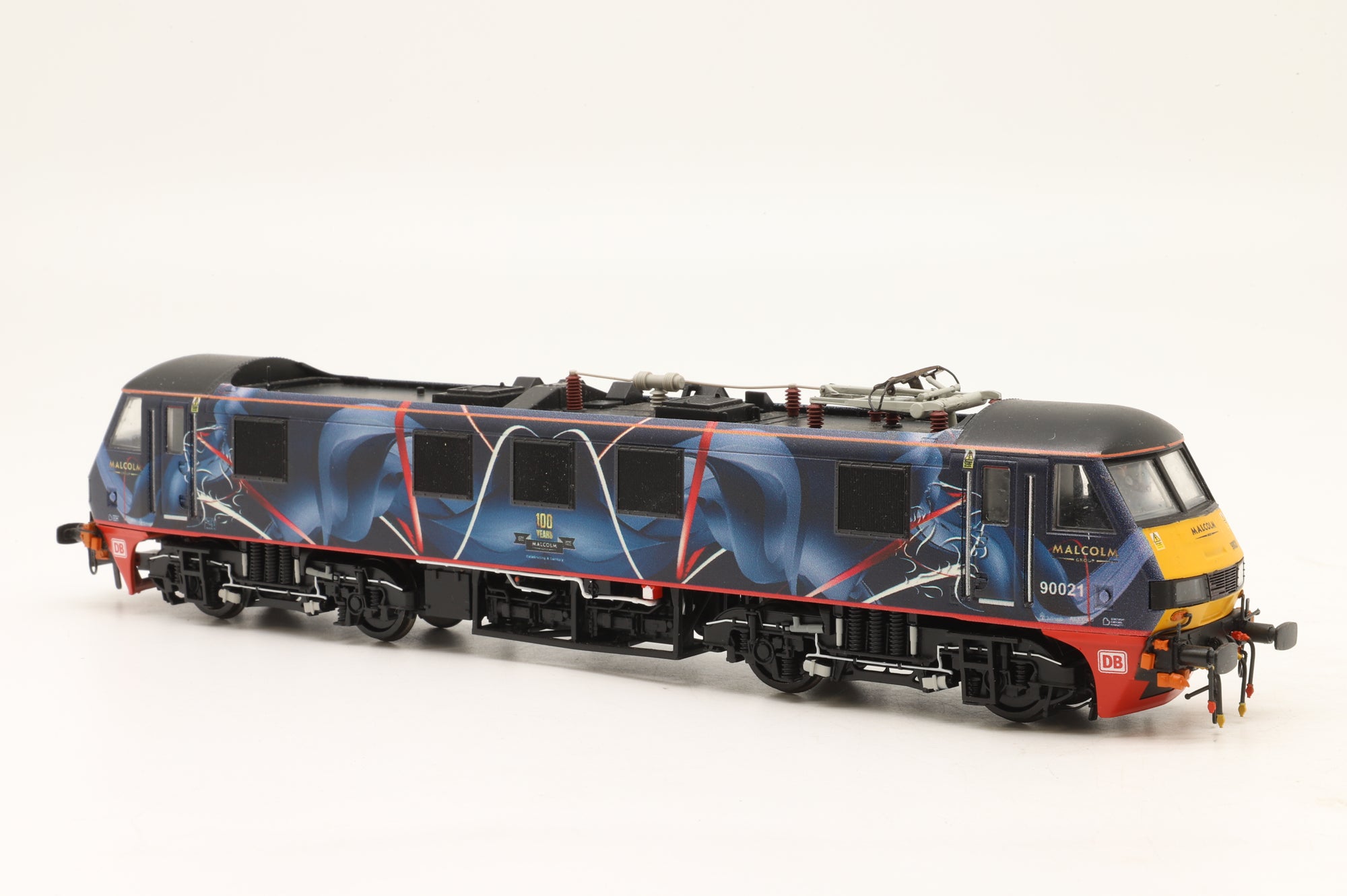 Bachmann OO Class 90 90021 in Malcolm Rail '100' Livery – DCC Sound