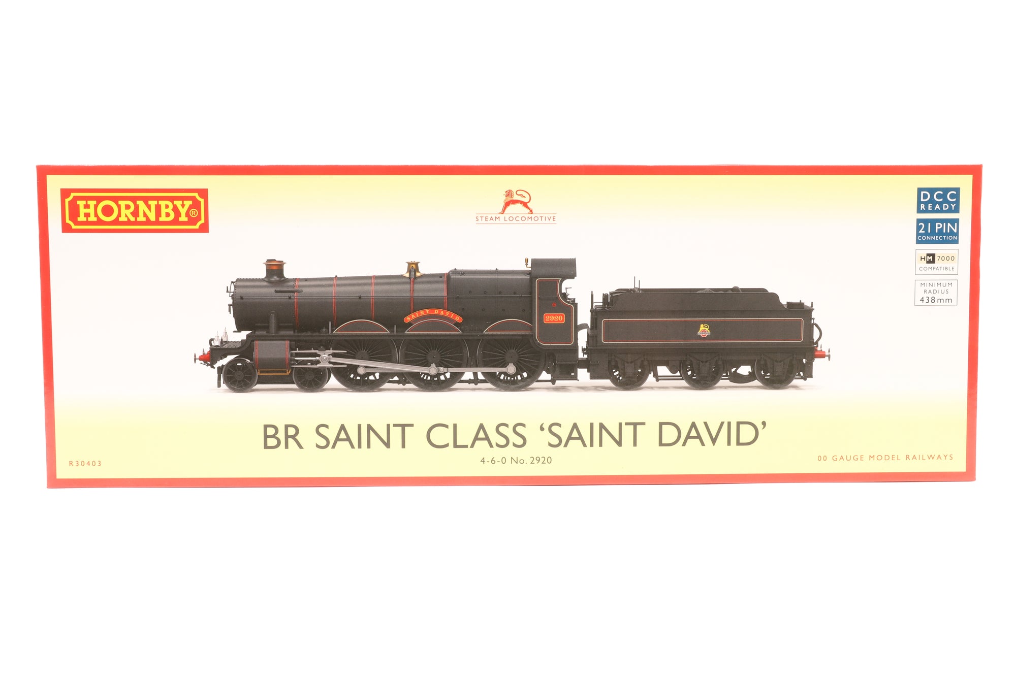 Hornby OO R30403 Saint Class 2920 'Saint David' in Lined BR Black w/ Early Crests