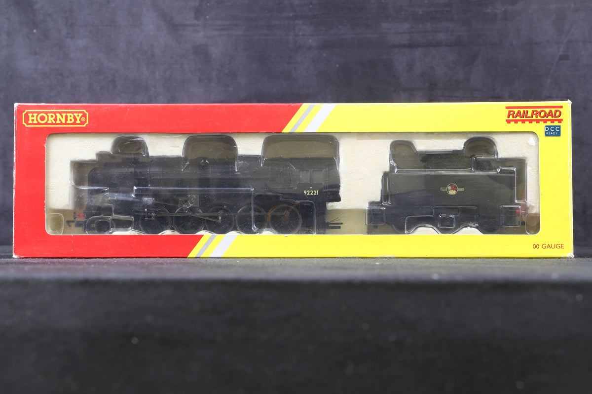 Hornby OO R2880 BR Class 9F &#39;92221&#39; BR Plain Black L/C