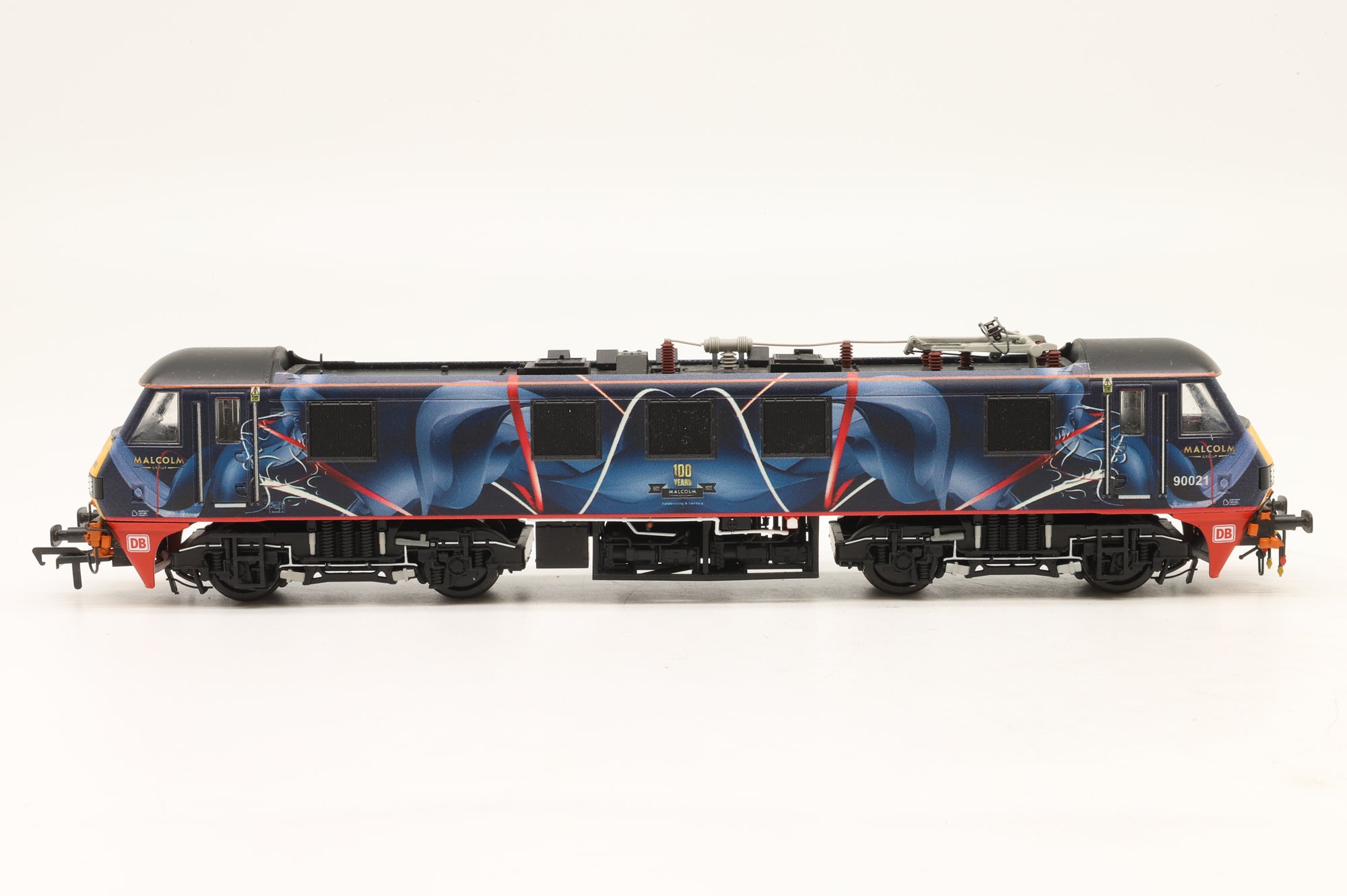 Bachmann OO Class 90 90021 in Malcolm Rail '100' Livery – DCC Sound
