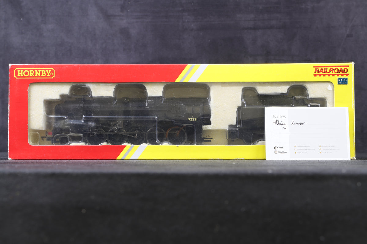 Hornby OO R2880 BR Class 9F &#39;92221&#39; BR Plain Black L/C