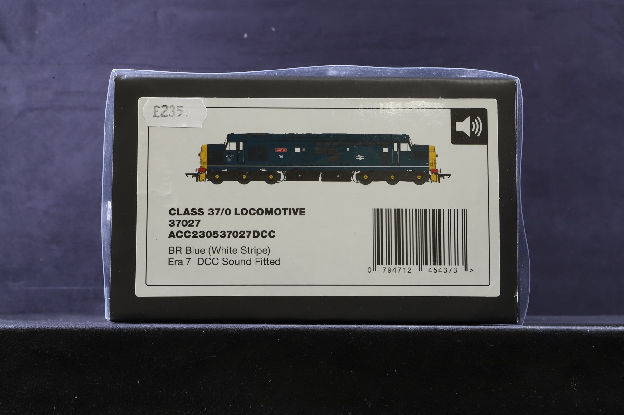 Accurascale OO ACC230537027DCC Class 37 37027 'Loch Eil' in BR Blue w/ White Stripe