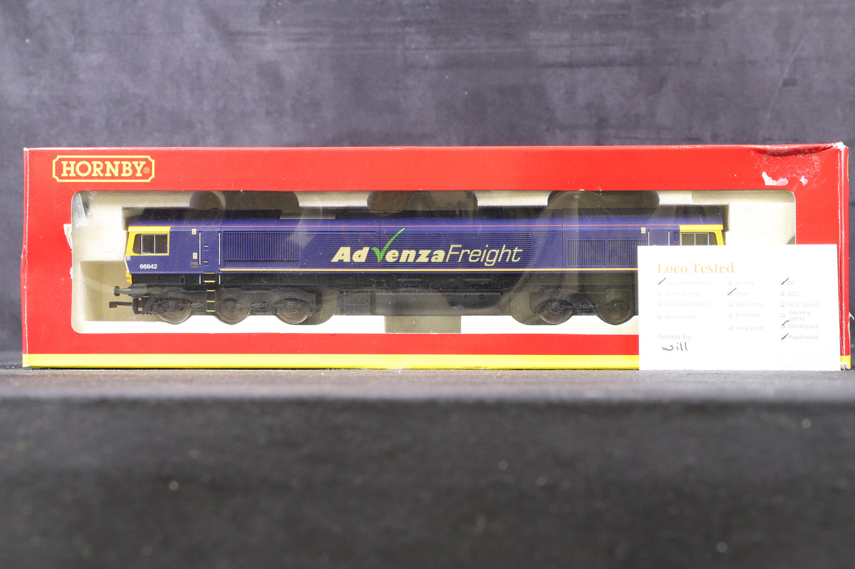 Hornby OO R2954 Co-Co Class 66 &#39;66842&#39; Diesel Advenza